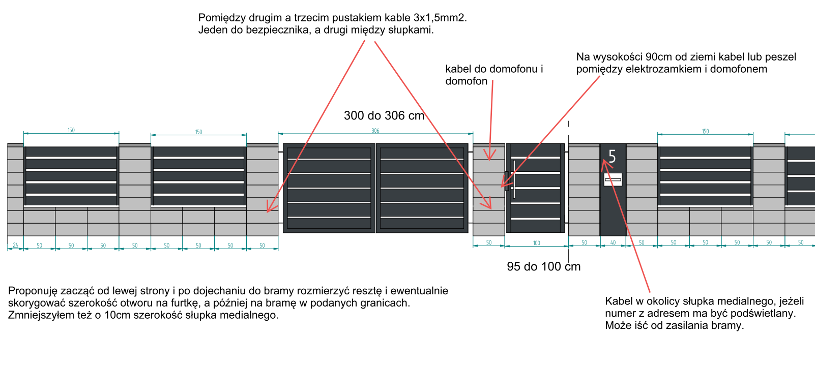 Detal zawiasu w produkcji — element konstrukcyjny ogrodzenia